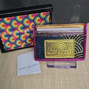 Kurt Geiger Rainbow Wave Card Holder